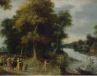 Lanen Jasper van der Jordaens Hans III figures Finding of Moses  - Hermitage